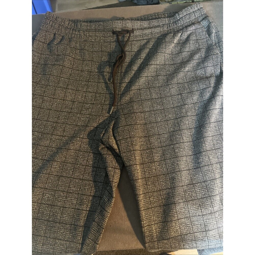 A new day womens pants Size L Black-And-White Checkered Pattern